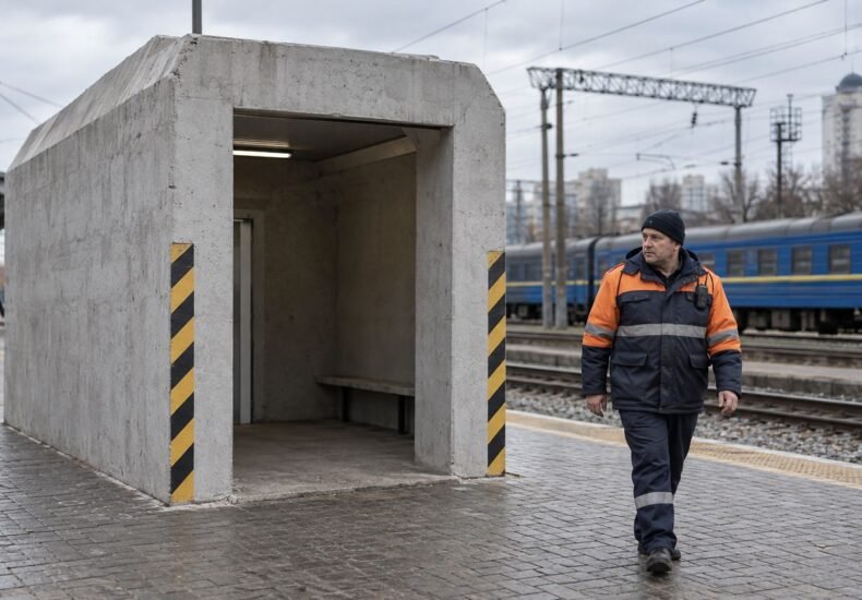 В Киеве и области установили 33 мобильных укрытия на железной дороге: планируют еще 128